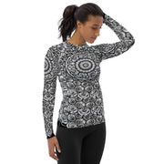 Interconnection Mandala Women's Rash Guard - Flowstate Apparel
