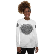 Interconnection Mandala Women's Rash Guard - Martin K Designs