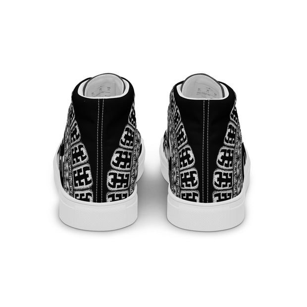 Komo Mandala Men’s high top canvas shoes - Martin K Designs