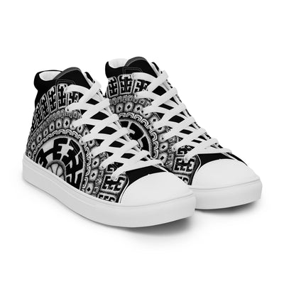 Komo Mandala Men’s high top canvas shoes - Martin K Designs