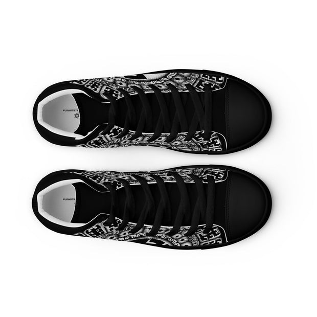 Komo Mandala Men’s high top canvas shoes - Martin K Designs