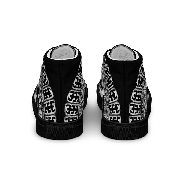Komo Mandala Men’s high top canvas shoes - Martin K Designs