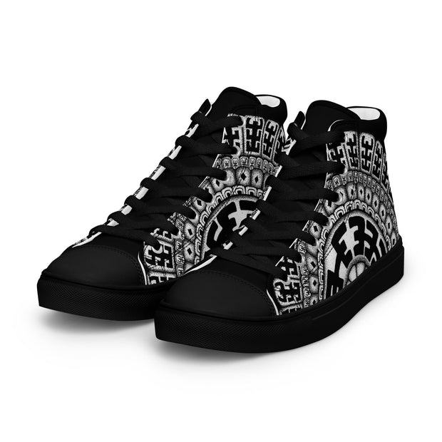 Komo Mandala Men’s high top canvas shoes - Martin K Designs