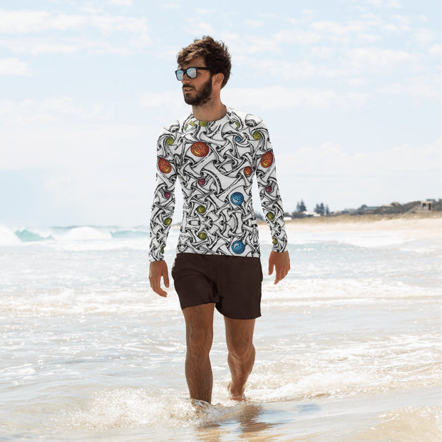 Layered Men's Rash Guard - Flowstate Apparel