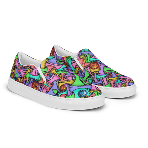 Layered women’s slip - on canvas shoes - Flowstate Apparel