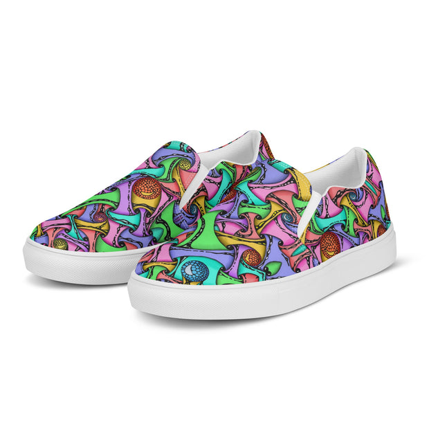Layered women’s slip - on canvas shoes - Flowstate Apparel