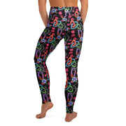 Life From Death High Rise Yoga Leggings with Inside Pocket - Martin K Designs