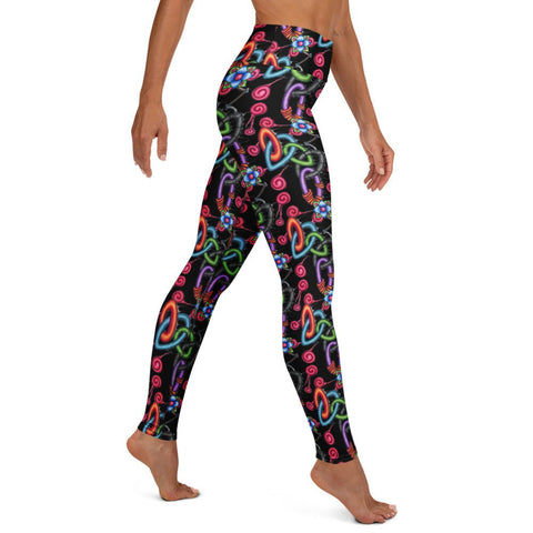 Life From Death High Rise Yoga Leggings with Inside Pocket - Martin K Designs