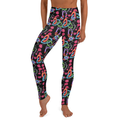 Life From Death High Rise Yoga Leggings with Inside Pocket - Martin K Designs