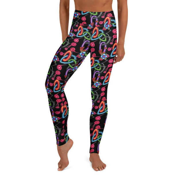 Life From Death High Rise Yoga Leggings with Inside Pocket - Martin K Designs