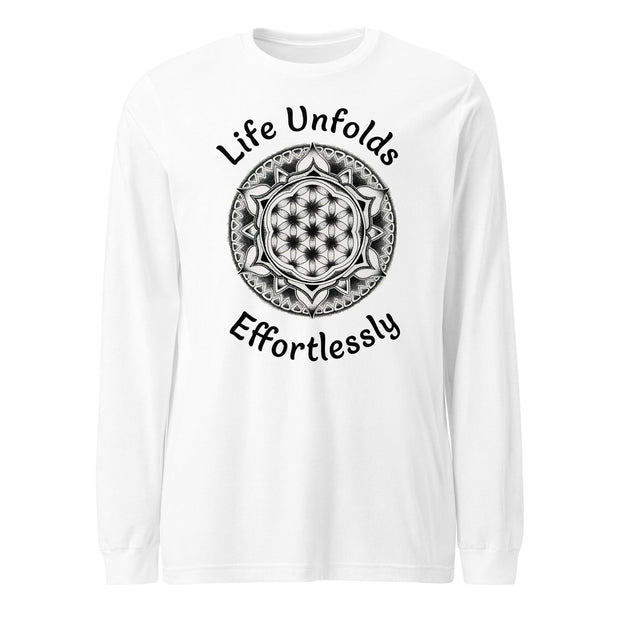 Life Unfolds Effortlessly Unisex Long Sleeve Tee - Martin K Designs