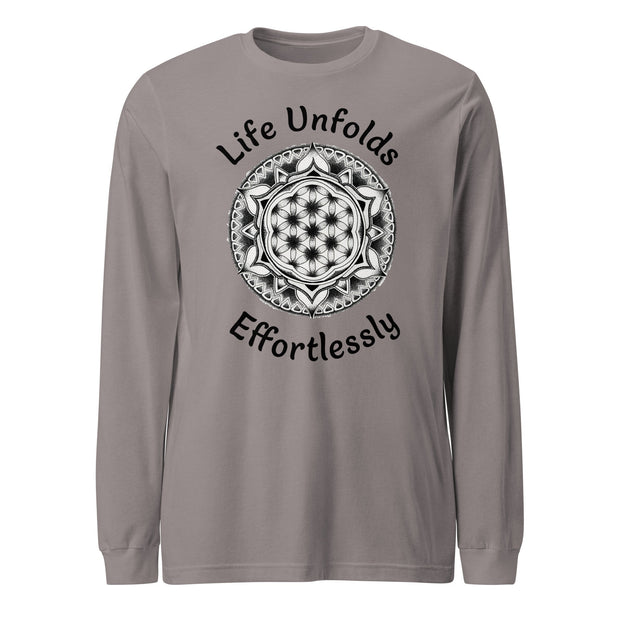 Life Unfolds Effortlessly Unisex Long Sleeve Tee - Martin K Designs