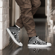 Mandala 1 Men’s high top canvas shoes - Martin K Designs