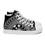 Mandala 1 Men’s high top canvas shoes - Martin K Designs
