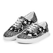 Mandala 1 Men’s lace - up canvas shoes - Martin K Designs