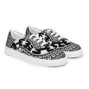 Mandala 1 Men’s lace - up canvas shoes - Martin K Designs