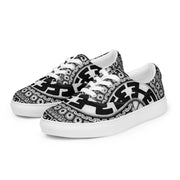Mandala 1 Men’s lace - up canvas shoes - Martin K Designs