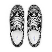Mandala 1 Men’s lace - up canvas shoes - Martin K Designs