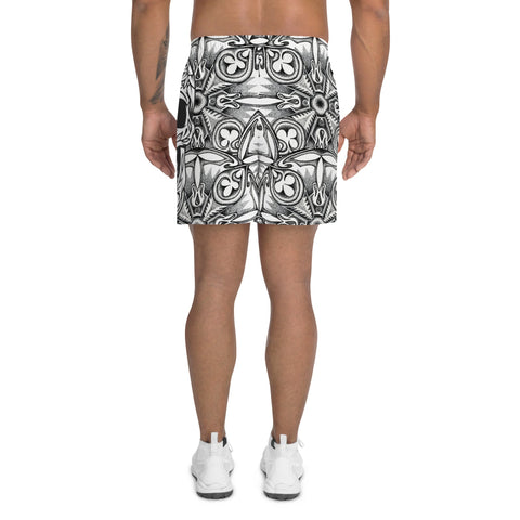 Mandala 15 Unisex Athletic Long Shorts - detail view