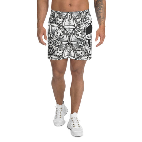 Mandala 15 Unisex Athletic Long Shorts - front view
