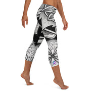 Mandala 1630 Mid Rise Capri Leggings - Martin K Designs