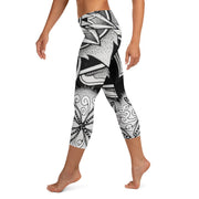 Mandala 1630 Mid Rise Capri Leggings - Martin K Designs
