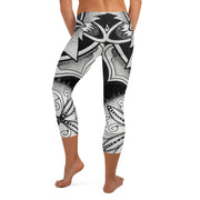 Mandala 1630 Mid Rise Capri Leggings - Martin K Designs