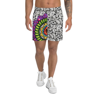 Mandala 20 Unisex Athletic Long Shorts - Martin K Designs