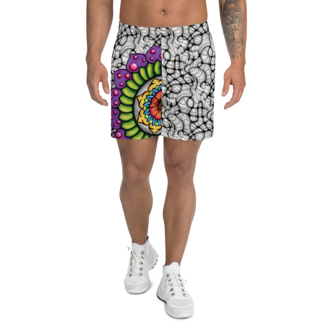 Mandala 20 Unisex Athletic Long Shorts - front view