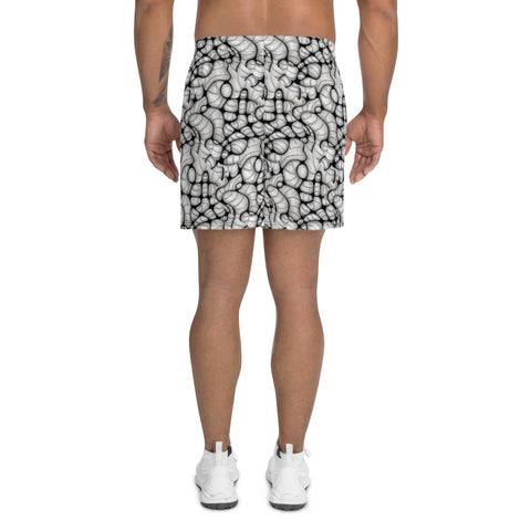 Mandala 20 Unisex Athletic Long Shorts - detail view
