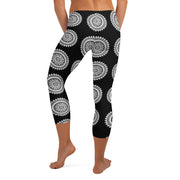 Mandala 27 Capri Mid Rise Leggings - Martin K Designs
