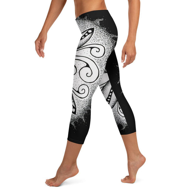 Mandala 30 Capri Mid Rise Leggings - Martin K Designs