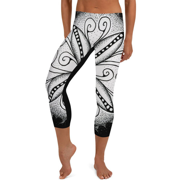Mandala 30 Capri Mid Rise Leggings - Martin K Designs
