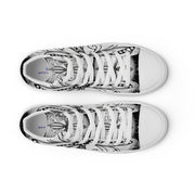 Mandala 30 Men’s high top canvas shoes - Martin K Designs