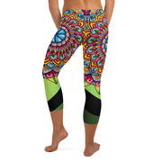 Mandala 32 Mid Rise Capri Leggings - Martin K Designs