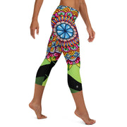 Mandala 32 Mid Rise Capri Leggings - Martin K Designs