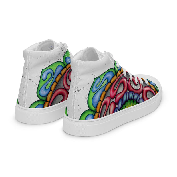 Mandala 36 Women’s high top canvas shoes - Martin K Designs