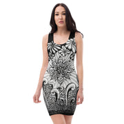 Mandala Burst Bodycon Dress - Martin K Designs