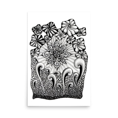 Mandala Burst Print - Martin K Designs