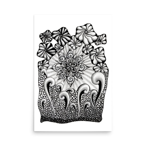 Mandala Burst Print - Martin K Designs
