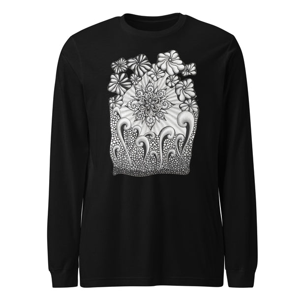 Mandala Burst Unisex Long Sleeve Tee - Martin K Designs