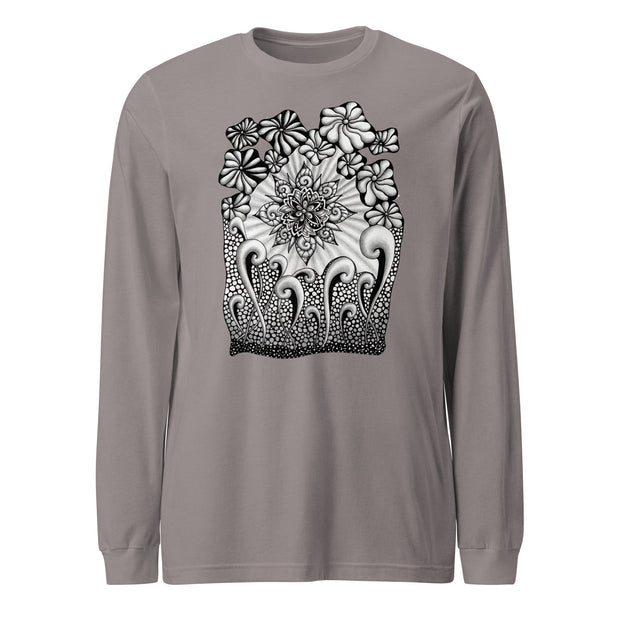 Mandala Burst Unisex Long Sleeve Tee - Martin K Designs