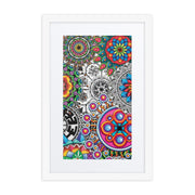 Mandala Collage 1 framed print with mat - Martin K Designs