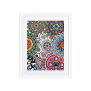 Mandala Collage 1 framed print with mat - Martin K Designs