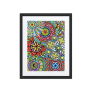 Mandala Collage 2 framed print with mat - Martin K Designs
