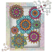 Mandala Collage 4 Jigsaw puzzle - Flowstate Apparel