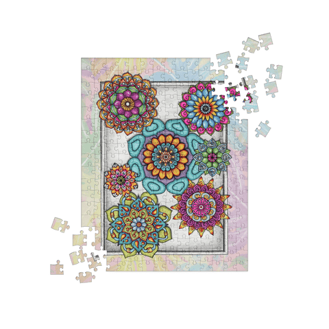 Mandala Collage 4 Jigsaw puzzle - Flowstate Apparel