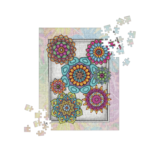 Mandala Collage 4 Jigsaw puzzle - Flowstate Apparel