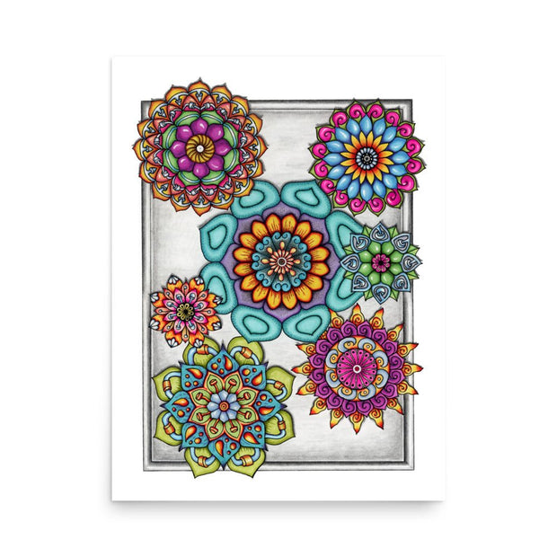Mandala Collage 4 Print - Martin K Designs