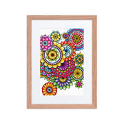 Mandala Collage 6 framed print with mat - Martin K Designs